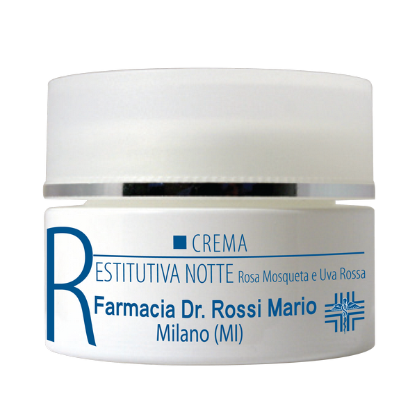 Crema restitutiva notte Rosa Mosqueta e Uva Rossa